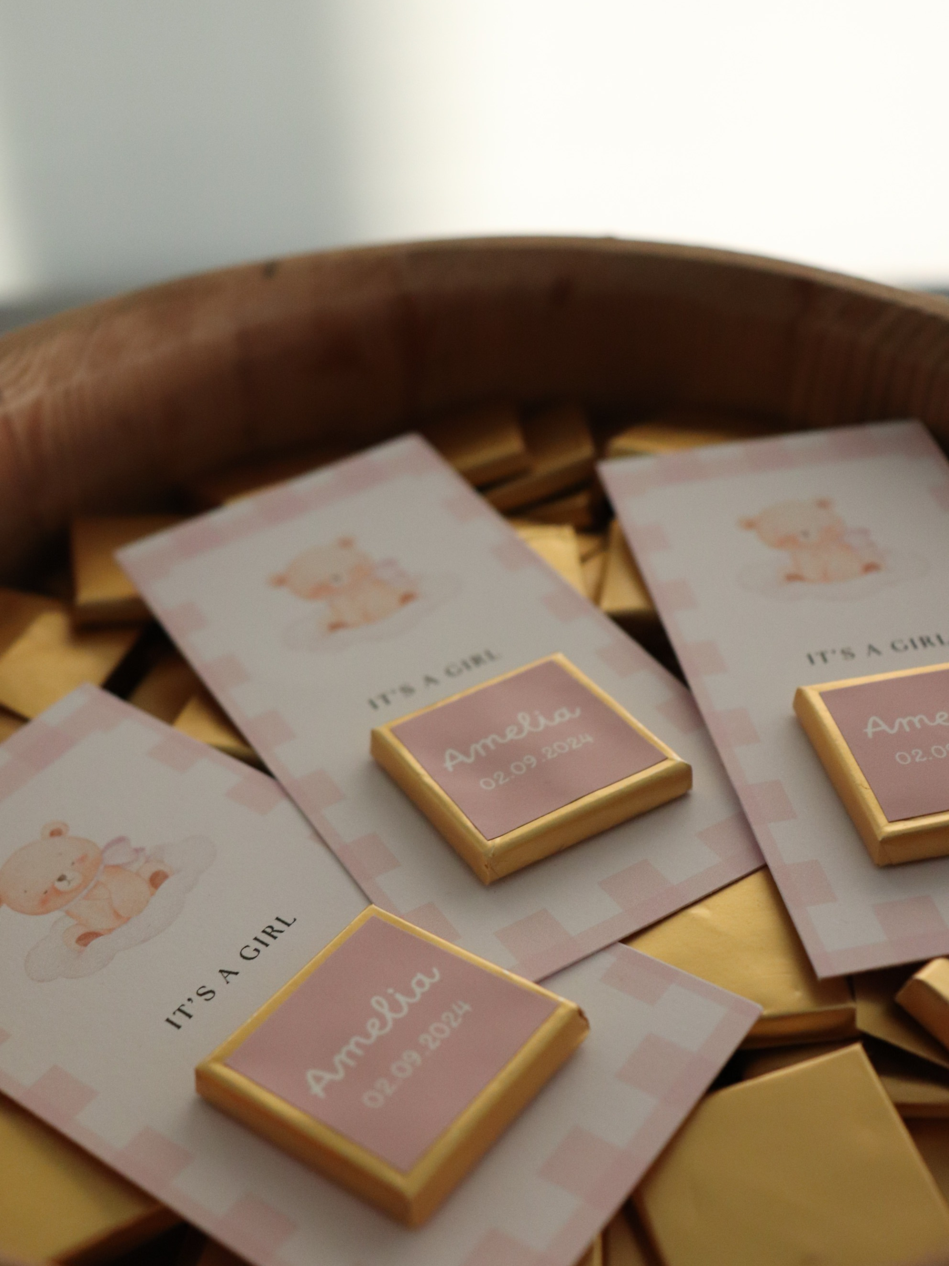 Baby Girl Chocolate Favours