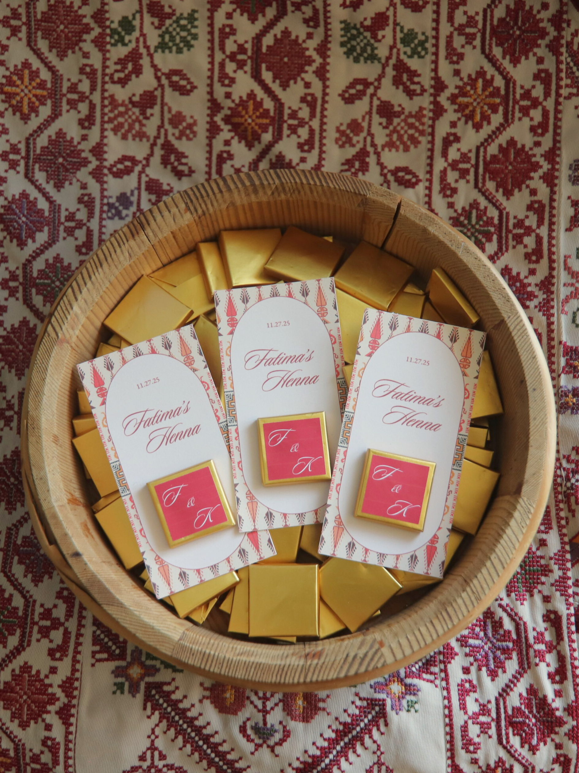 Henna Chocolate Favours
