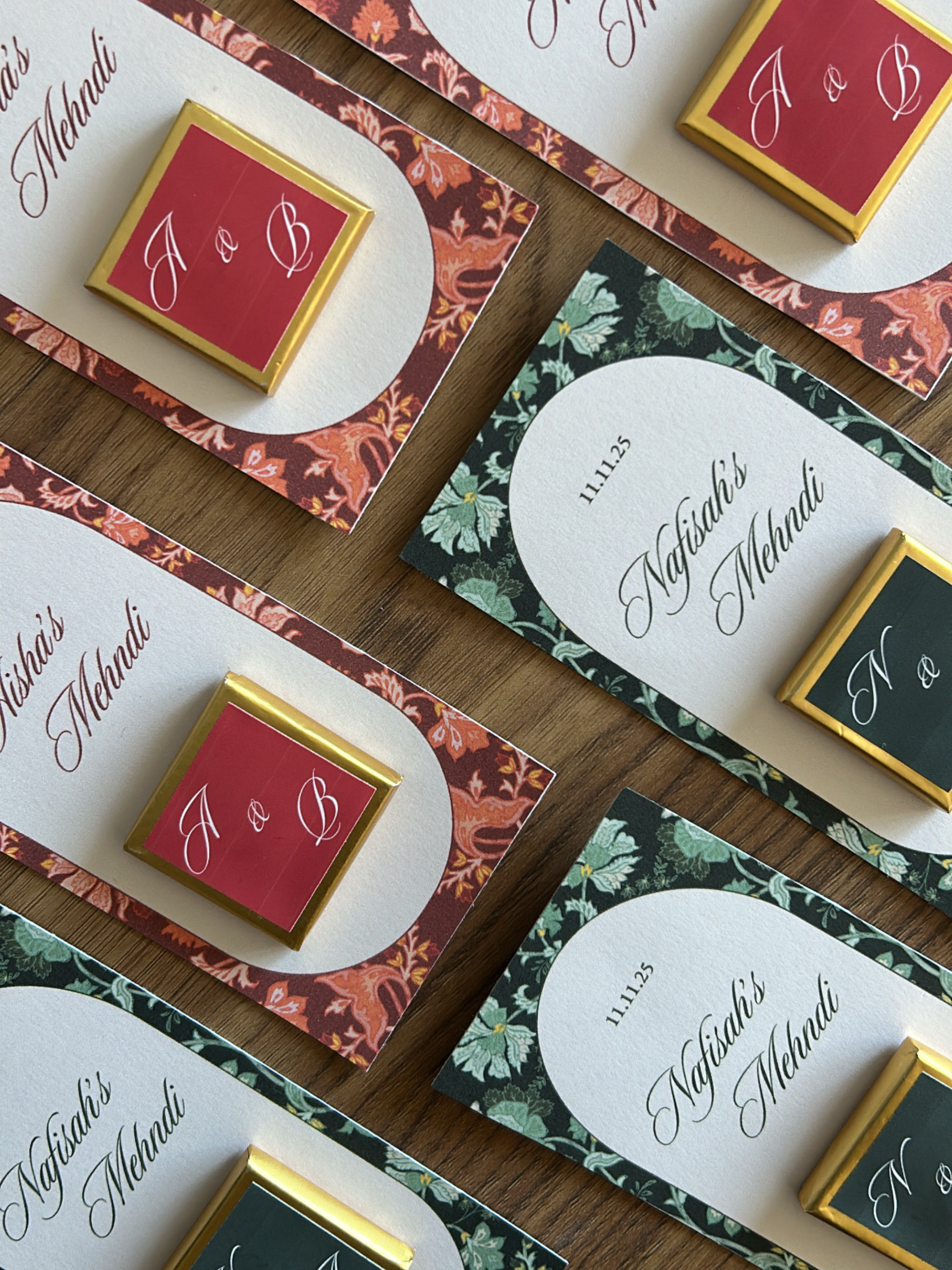 Mehndi Chocolate Favours