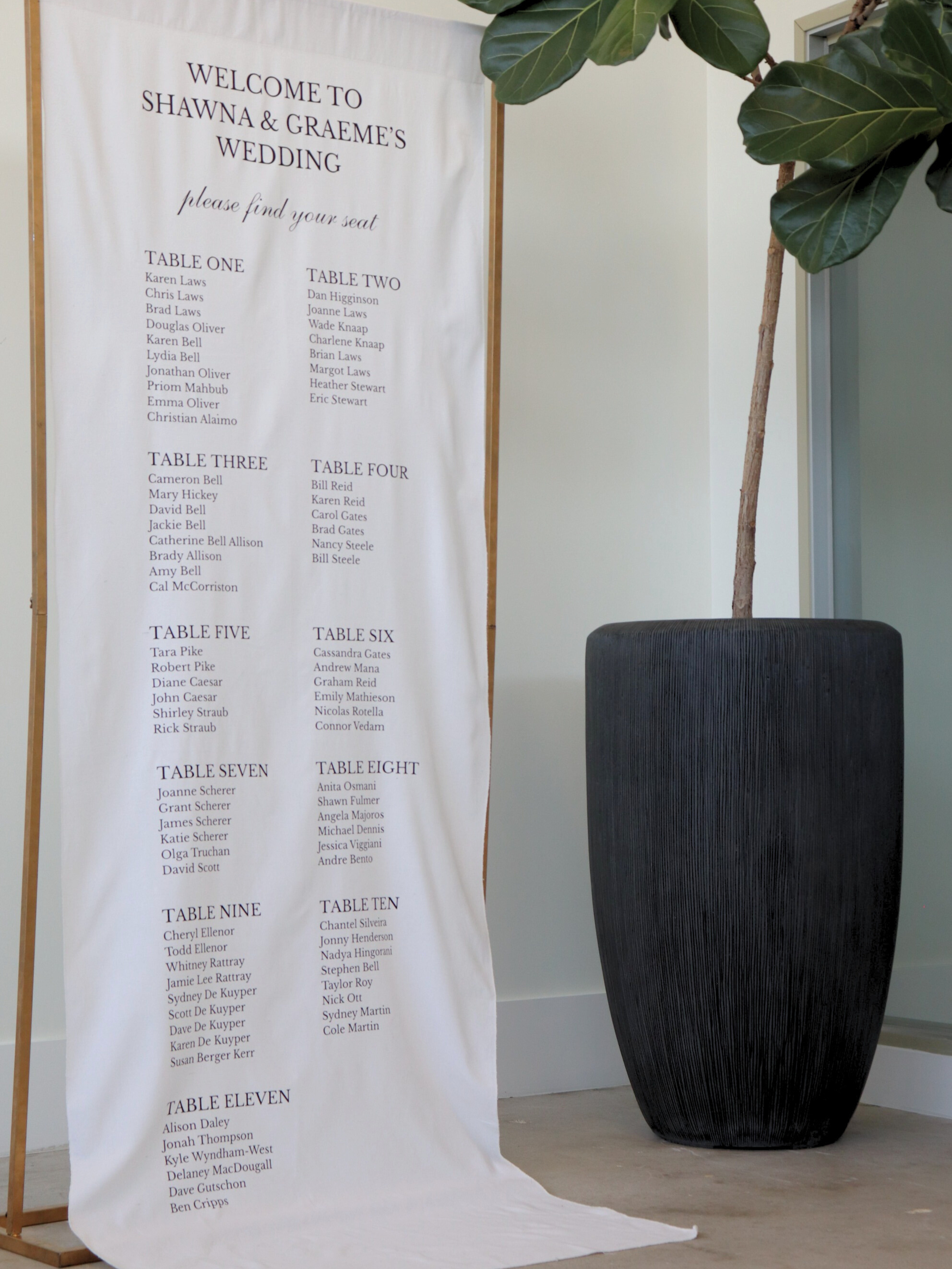 Linen Seating Chart