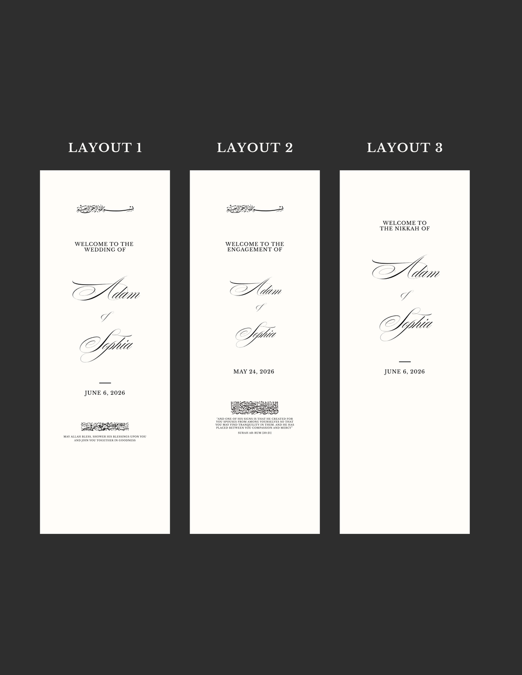 Sheer Lace Welcome Sign