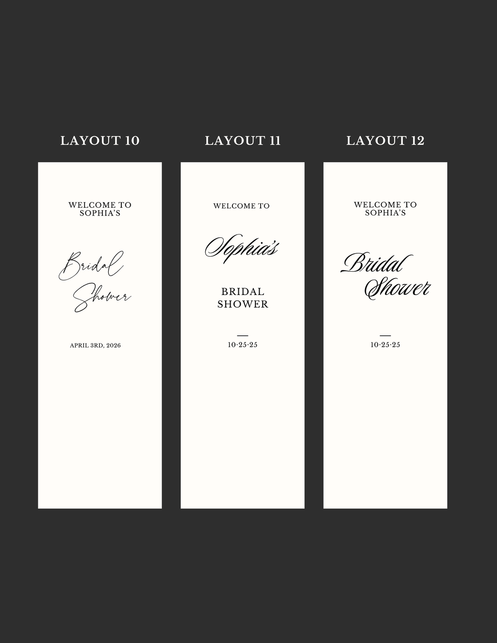 Sheer Lace Welcome Sign