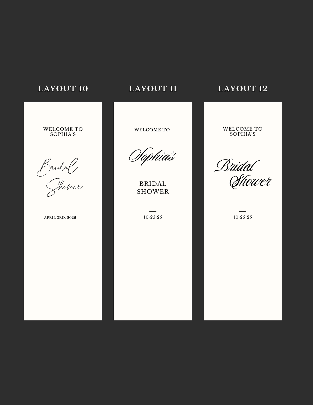 Sheer Lace Welcome Sign