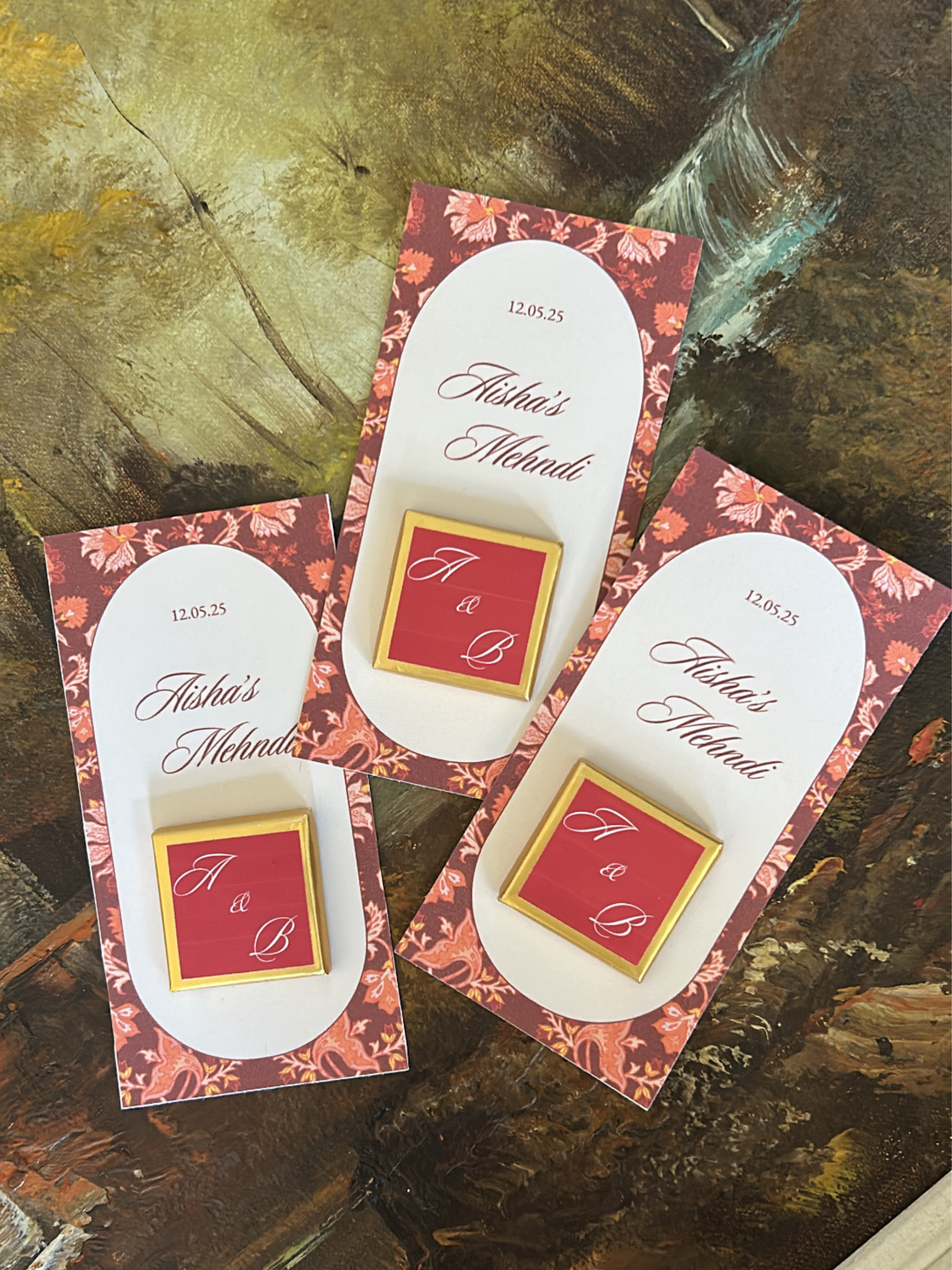 Mehndi Chocolate Favours