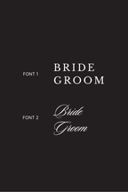 Bride & Groom Ribbons
